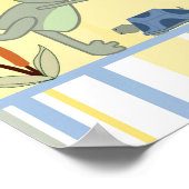 22,5"x7,5" Personalisierter Banner Leap Frog Turtl Poster (Ecke)