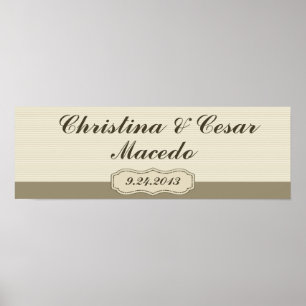 22,5"x7,5" Personalisierter Geburtskäfig/Käfig mit Poster