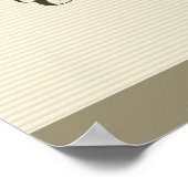 22,5"x7,5" Personalisierter Geburtskäfig/Käfig mit Poster (Ecke)