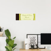 22,5"x7,5" Personalisierter Kronleuchter aus Olive Poster (Heimbüro)