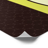 22,5"x7,5" Personalisierter Kronleuchter aus Olive Poster (Ecke)