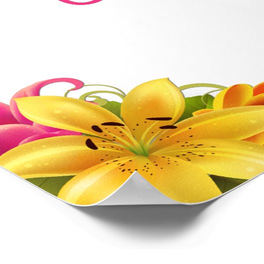 22,5"x7,5" Personalisiertes Banner Hawaiianisches  Poster (Ecke)