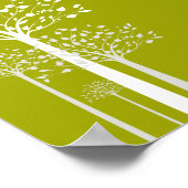 22,5"x7,5" Personalisiertes Banner Moderne Grüne B Poster (Ecke)