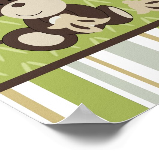 22,5"x7,5" Personalisiertes Banner Monkey Time Dsc Poster (Ecke)