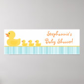 22,5"x7,5" Personalisiertes Banner Rubber Ducky Bu Poster (Vorne)