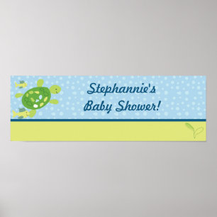 22,5"x7,5" Personalisiertes Banner Schildkrötenrif Poster