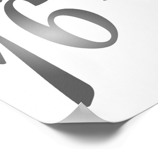 22.5"x7.5" Personalisiertes Banner Sweet 16 si;ver Poster (Ecke)