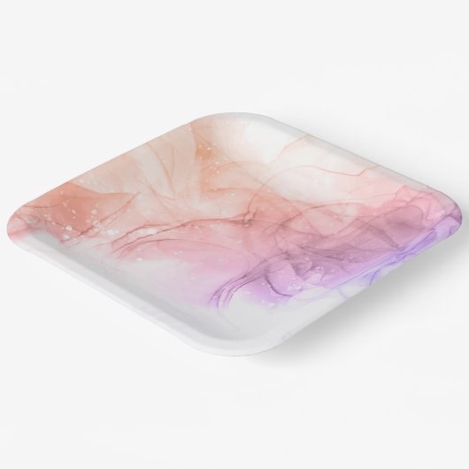 22,86cm Quadratischer Pappteller (Gewinkelt)