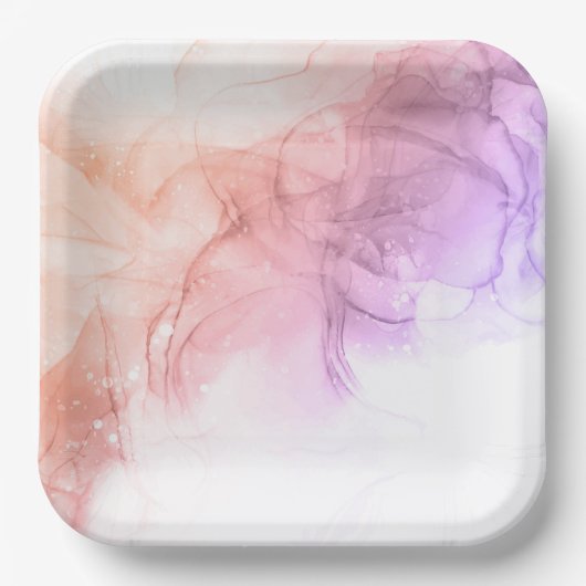 22,86cm Quadratischer Pappteller (Vorderseite)