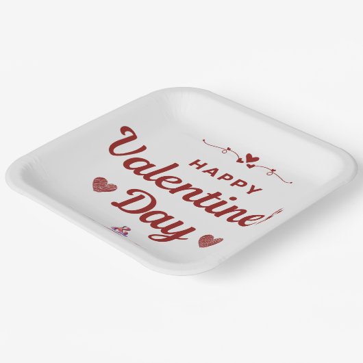 22,86cm Quadratischer Pappteller (Gewinkelt)