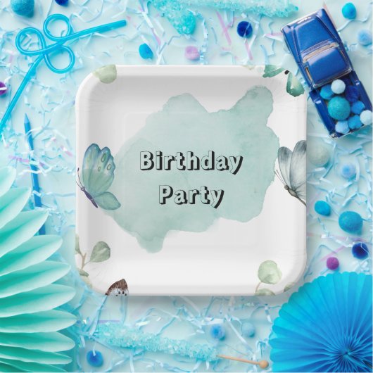 22,86cm Quadratischer Pappteller (Party)