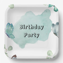 22,86cm Quadratischer Pappteller