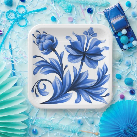 22,86cm Quadratischer Pappteller (Party)