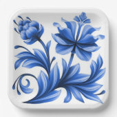 22,86cm Quadratischer Pappteller (Vorderseite)