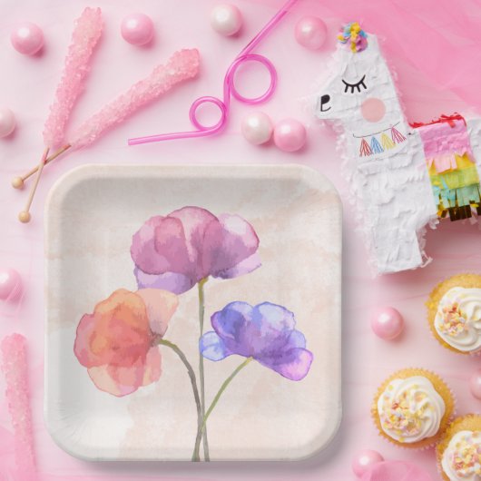 22,86cm Quadratischer Pappteller (Party)