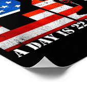 22 A Day Is 22 Too Many Veteran Lives Help Veteran Poster (Ecke)
