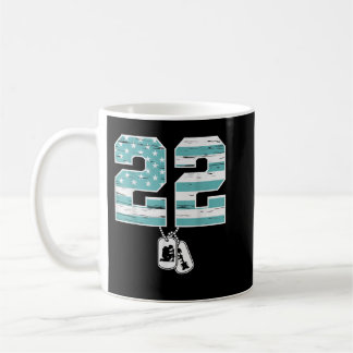 22 A Day Soldier Veteran PTSD Bewusstsein Kaffeetasse