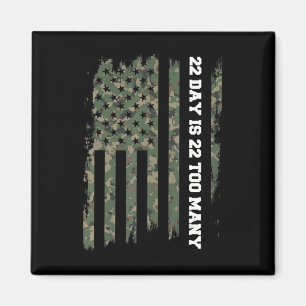 22 a Day Veteran lebt Matter Army Suicide Awarene Magnet