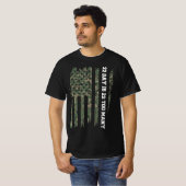 22 a Day Veteran lebt Matter Army Suicide Awarene T-Shirt (Vorne ganz)