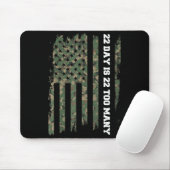 22 A Day Veteran Lives Army Suicide Awareness  Mousepad (Mit Mouse)