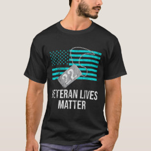 22 a Tag Militärischer Veteran Ptsd Selbstmord Bew T-Shirt