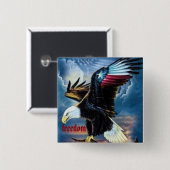 22 Adler, Freiheit Button (Vorne & Hinten)