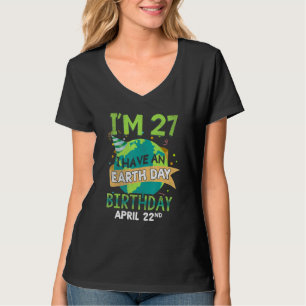 22. April Geburtstag Geborener Rett Planet Rett Ea T-Shirt