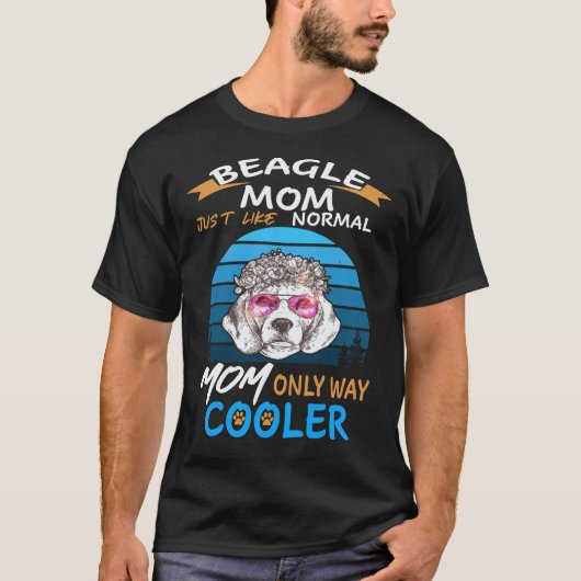 22 Beagle-Mama Kühler Beagle T-Shirt (Vorderseite)