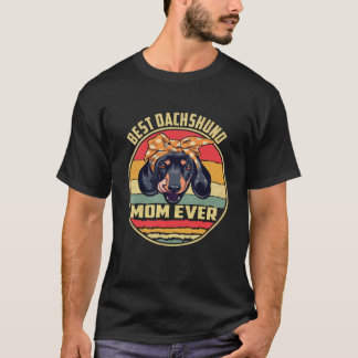 22 Beste Dachshund-Mutter Aller Zeiten Vintage T-Shirt