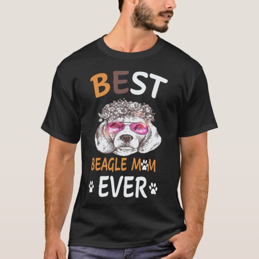 22 Bester Beagle Mama Ever Beagle T-Shirt (Vorderseite)