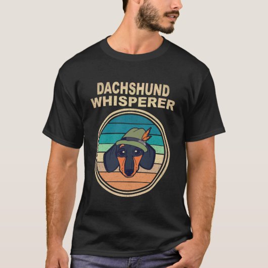 22 Dackelflüsterer Vintage T-Shirt (Vorderseite)