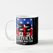 22 Day Veteran Lives Suicide Awareness  Kaffeetasse (Links)