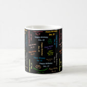 22. Dezember Geburtstags-Tasse Kaffeetasse (Mittel)