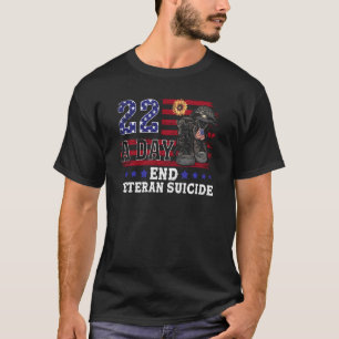 22 Ein Tag nimmt ihr Leben und beendet den Veteran T-Shirt