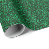 22 Emerald Green Glitzer Print Geschenkpapier (Rolleneckpunkt)