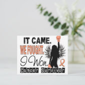 22 Endometriumkrebs Postkarte (Stehend Vorderseite)