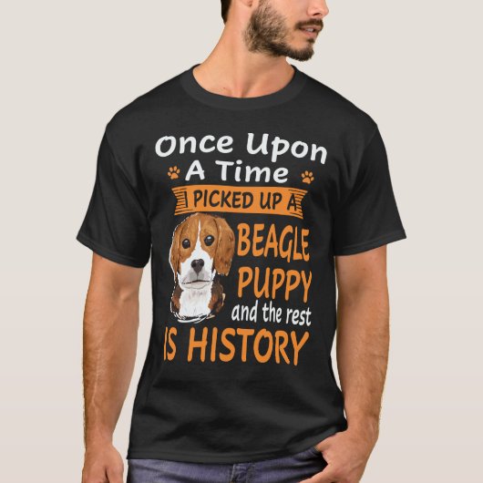 22 Es war einmal - Beagle Welpe Beagle T-Shirt (Vorderseite)