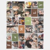 22-Foto Collage der Familie Fleecedecke (Vorderseite)