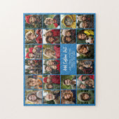 22 Foto-Collage Moderne Gitter mit 2 Textfeldern Puzzle (Vertikal)