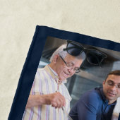 22 Foto-Familie oder Collage mit Text Navy Blue Strandtuch (Beispiel)