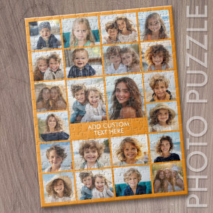 22 Fotocollage - Modern minimal mit Text Puzzle