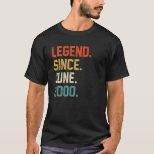 22. Geburtstag 22 Jahre alte Legende seit Juni 200 T-Shirt
