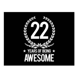 22 Jahre Geburtstags Geschenke Zazzle De
