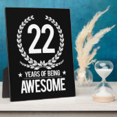 22. Geburtstag (22 Jahre Phantastisch) Fotoplatte (Seite)