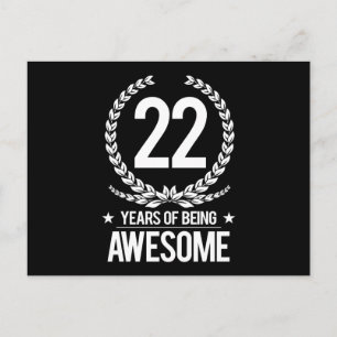 22. Geburtstag (22 Jahre Phantastisch) Postkarte