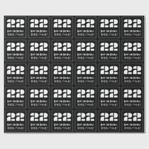 22. Geburtstag: Art Deco Inspiriert Look "22" & Na Geschenkpapier