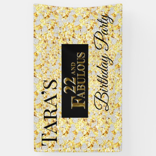 22. Geburtstag Banner (Vertikal)