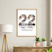 22. Geburtstag Foto Collage Poster