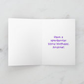 22. Geburtstag: Fun Cake and Candles + Individuell Karte (Innenseite)