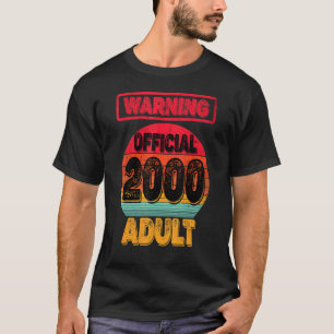 22. Geburtstag Geboren im Jahr 2000 Männer Frauen T-Shirt